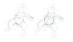  after_sex anthro bodily_fluids breasts cave_story cum cum_inside female gaping gaping_pussy genital_fluids genitals hatiimiga hi_res lagomorph looking_at_viewer lying mammal mimiga monochrome on_back pregnant pussy sketch solo video_games 