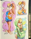  &lt;3 3_toes 4_fingers anthro ball basketball_(ball) blonde_hair blue_eyes buckteeth clothing feet female fingers fur gloves hair hand_on_hip hands_in_pockets handwear hi_res hoodie kneeling lagomorph leporid lola_bunny looking_at_viewer looney_tunes mammal multicolored_body multicolored_fur multiple_poses open_mouth open_smile pockets pose rabbit simple_background smile space_jam sports_uniform sportswear teeth toes topwear two_tone_body two_tone_fur warner_brothers zombidj 