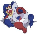  anthro belly canid canine canis domestic_dog haps hi_res legendary_pok&eacute;mon male mammal nintendo pok&eacute;mon pok&eacute;mon_(species) solo tagme video_games zamazenta 