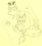  cloud dragon dreamworks goomba hi_res how_to_train_your_dragon invalid_tag mario_bros moon nintendo picture_frame sketch spirit toothless video_games 