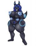  after_transformation anthro ashwolves5 bimbofication breasts eeveelution female hi_res multi_breast nintendo nude overweight pok&eacute;mon pok&eacute;mon_(species) solo umbreon video_games 