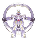  absurdres blue_eyes gundam gundam_seed gundam_seed_c.e._73:_stargazer gundam_stargazer highres looking_ahead looking_at_viewer mecha mobile_suit no_humans open_hands science_fiction solo strictly_mecha v-fin white_background 