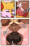  absurd_res anthro bodily_fluids braixen breasts comic comic_page cum cum_inside cumshot digital_media_(artwork) duo ejaculation erection female genital_fluids genitals hi_res keluturtle kingbriarturtle male male/female male_penetrating mega_evolution mega_lopunny nintendo nipples open_mouth orgasm orgasm_face penetration pok&eacute;mon pok&eacute;mon_(species) porn_studio pussy sex simple_background vaginal vaginal_penetration video_games 