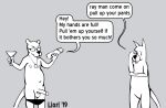  achewood alcohol annoyed anthro balls beverage clothed clothing dialogue domestic_cat duo english_text eyewear felid feline felis genitals glasses hand_on_head holding_object jewelry male mammal medallion necklace open_mouth pants_down partially_clothed penis ray_smuckles redo_(artist) roast_beef_kazenzakis simple_background speedo swimwear text wine 