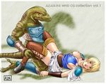  azasuke_wind lizardman sophitia_alexandra soul_calibur tagme 