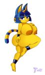  2020 alpha_channel animal_crossing ankha_(animal_crossing) anthro areola big_areola big_breasts big_butt breasts butt domestic_cat egyptian erect_nipples feet felid feline felis female full-length_portrait half-closed_eyes hand_on_breast hand_on_butt hi_res huge_breasts looking_at_viewer looking_back mammal mostly_nude narrowed_eyes nintendo nipples portrait simple_background soles solo t+4t thick_thighs transparent_background video_games 