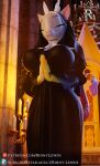  3d_(artwork) anthro anthrofied candle candlestick chimera church crossgender crucifix digital_media_(artwork) discord_(mlp) draconequus female friendship_is_magic hands_together hasbro hi_res inside my_little_pony nun nun_habit nun_outfit praying rinny rosary solo standing text url 