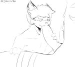  &lt;3 anthro big_penis blush bodily_fluids duo felid feline genitals huge_penis hybrid hyper infernaltee kourii_raiko lynx male male/male mammal penis saliva tee_(infernaltee) 