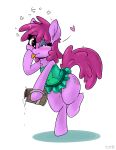  &lt;3 absurd_res berry_punch_(mlp) blep blush camel_toe chest_tuft clothing drunk equid equine female friendship_is_magic fur hi_res mammal my_little_pony panties purple_body purple_fur simple_background skoon solo substance_intoxication tongue tongue_out tuft underwear white_background 