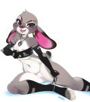  anthro clothing disney eyebrow_piercing facial_piercing female flat_chested genitals hi_res judy_hopps lagomorph leporid mammal navel navel_piercing nipple_piercing nipples panties piercing pussy rabbit solo tongue tongue_piercing tsampikos underwear zootopia 