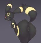  2021 absurd_res anthro ayzcube big_butt black_body breasts butt eeveelution female genitals hi_res looking_at_viewer looking_back nintendo nude one_eye_closed pok&eacute;mon pok&eacute;mon_(species) presenting presenting_hindquarters pussy solo umbreon video_games 