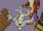  absurd_res anthro balls bodily_fluids castration connor_longfoot felid foot_fetish foot_lick foot_play footjob genital_fluids genital_mutilation genital_torture genitals gore group handjob hi_res krechevskoy kuma_kun lagomorph leporid licking looking_at_viewer male male/male mammal nullification pantherine penectomy penile penis rabbit severed_balls severed_genitals severed_penis sex tiger tongue tongue_out ursid 