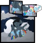  age_difference cloud duo fan_character female female_penetrated feral friendship_is_magic from_front_position hasbro hi_res male male/female male_penetrating male_penetrating_female mating_press my_little_pony night penetration rainbow_dash_(mlp) sex sherathoz young 