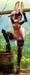  animal_ears armor bunny_ears final_fantasy fluff-kevlar fran naked nipples pubic_hair pussy see_through uncensored 