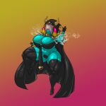  1:1 absurd_res adelia_(changbae) belly big_breasts breasts female goblin hi_res humanoid rashchaos solo tagme thick_thighs 