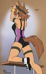  animal_ears bodysuit fluff-kevlar garter monster_girl monster_musume_no_iru_nichijou polt tail 