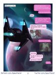  2021 anthro balls butt comic detailed_background duo english_text erection genitals hi_res humanoid_genitalia humanoid_penis male male/male nintendo overweight overweight_male penis peppy_hare space spectral-bat star_fox text video_games 