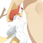  ambiguous_gender blush bodily_fluids braixen cum cum_in_mouth cum_inside deep_throat duo forced forced_oral genital_fluids hi_res human interspecies male male/ambiguous mammal nintendo oral pok&eacute;mon pok&eacute;mon_(species) pok&eacute;philia sex tears video_games youjomodoki 