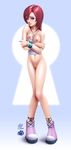  blush bottomless breasts catthouse_studios kairi kingdom_hearts navel_piercing necklace nipples no_bra oni oni_(artist) paw_print pussy shirt_pull shoes this_is_not_a_tag_fags uncensored undressing 