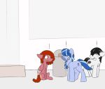  ! 2017 aquest black_hair black_tail blue_body blue_fur blue_hair blue_tail cutie_mark ears_back earth_pony equid equine female feral freckles friendship_is_magic fur group hair hasbro horse jewelry male mammal my_little_pony necklace outside pegasus pink_body pink_fur pivoted_ears pony red_hair red_tail simple_background sitting standing surprise trash_can unknown_character white_background white_body white_fur wings 