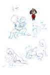  2:3 absurd_res animal_crossing anthro cowgirl_(disambiguation) digby_(animal_crossing) digital_media_(artwork) duo female female_penetrated from_behind_position hatiimiga hi_res human isabelle_(animal_crossing) knotting male male/female male_penetrating male_penetrating_female mammal nintendo penetration sex sketch speed_bump_position vaginal vaginal_penetration video_games 