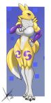  1:2 anthro big_breasts breasts digimon digimon_(species) female hi_res muscular muscular_female renamon sixpathoffriendship thick_thighs 