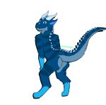  anthro butt dragon fishstick567 fishstick_(character) fur furred_dragon hi_res male presenting presenting_hindquarters solo thick_tail 