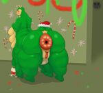  6_legs antennae_(anatomy) anthro anus arthropod big_butt breasts butt caterpillar christmas donut_anus drunk drunk_bubbles female holidays huge_butt hyper hyper_anus hyper_butt insect larva multi_breast shyra skunk_bunk solo substance_intoxication taur worm 