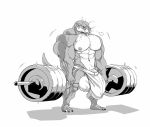  2018 4_toes 5_fingers absurd_dumbbell anthro balls big_balls big_bulge big_penis bulge clothed clothing dumbbell feet fingers genitals hi_res holding_object huge_balls huge_bulge huge_muscle huge_penis hyper hyper_balls hyper_genitalia hyper_penis lifting lutrine male mammal monochrome mustelid nipples penis plantigrade simple_background solo stagor55 standing toes underwear underwear_only vein veiny_balls weights white_background 