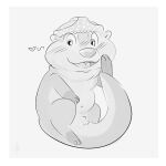  &lt;3 breeches chibi clothing digital_drawing_(artwork) digital_media_(artwork) feral fur genitals icon kadeki kj_(character) lutrine male male/male mammal monocromatic mustelid nude penis solo underwear wool_(fur) 