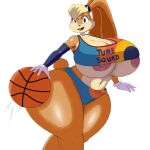  accessory animal_humanoid anthro areola ball basketball basketball_(ball) basketball_uniform big_breasts big_butt blonde_hair breasts butt clothing curvaceous curvy_figure female gloves green_eyes hair hair_accessory hairband handwear hi_res humanoid itisjoidok lagomorph lagomorph_humanoid leporid leporid_humanoid lola_bunny long_ears looking_at_viewer looney_tunes mammal mammal_humanoid nipple_slip nipples open_mouth rabbit smile solo space_jam sportswear thick_thighs uniform voluptuous warner_brothers wide_hips 