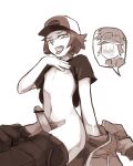  2boys bar_censor blush censored erection feet_out_of_frame hat highres hilbert_(pokemon) icypinkflame male_focus male_pubic_hair multiple_boys nate_(pokemon) nipples open_mouth penis pokemon pokemon_(game) pokemon_bw pokemon_bw2 pubic_hair tongue tongue_out yaoi 