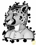  2021 anthro cheetah clothed clothing deckyv felid feline fur hair herm_(lore) intersex kazheg mammal solo spots spotted_body 