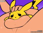  absurd_res balls balls_deep digital_media_(artwork) duo fellatio feral genitals hi_res human humanoid_hands interspecies male male_penetrating mammal nintendo nude oral oral_penetration penetration penile pikachu pok&eacute;mon pok&eacute;mon_(species) pushing sex simple_background spaca video_games 