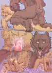  2021 all_fours alpaca anal anal_penetration anthro anthro_on_anthro anthro_penetrated anthro_penetrating anthro_penetrating_anthro anus backsack balls beastars bodily_fluids brown_bear brown_body brown_fur camelid cum cum_drip doggystyle dripping drooling duo erection fluffy from_behind_position fur genital_fluids genitals hi_res interspecies male male/male male_penetrated male_penetrating male_penetrating_male mammal multiple_angles nude open_mouth penetration penile penile_penetration penis perineum riz_(beastars) saliva san_(beastars) sex thorso_the_vile tongue tongue_out ursid ursine yellow_body yellow_fur 