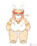  2021 anthro asian_clothing belly brown_body brown_fur clothing east_asian_clothing fundoshi fur hi_res japanese_clothing kemono lantu_(artist) male mammal moobs nipples overweight overweight_male scar solo underwear white_body white_fur 
