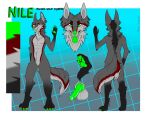  absurd_res anthro canid canine canis foot_focus hi_res jackal knot looking_at_viewer male mammal model_sheet mutt_teeth open_mouth pawpads paws side-striped_jackal solo tall tongue wackal wolf 