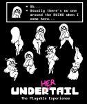  alternate_universe breasts female genitals ghost hatbeemo humanoid monster monster_girl_(genre) napstablook nipples pussy solo spirit under(her)tail undertale upside_down video_games 