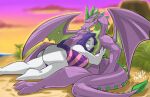  absurd_res anthro beach big_breasts big_butt breasts butt clothed clothing dragon female friendship_is_magic hi_res human human_on_anthro interspecies male male/female mammal my_little_pony nude rarity_(mlp) seaside shonuff spike_(mlp) swimwear 
