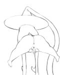  2019 butt clothing female genitals hair hat hatterene headgear headwear humanoid inkoart long_hair monochrome nintendo nude pok&eacute;mon pok&eacute;mon_(species) presenting presenting_pussy pussy rear_view short_stack simple_background sketch slightly_chubby solo spread_legs spread_pussy spreading thick_thighs video_games white_background wide_hips 
