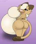  anthro belly big_belly big_breasts breasts crossed_arms domestic_cat felid feline felis female foxball gatto_(kitty_pride) hair hands_behind_back happy huge_breasts hyper hyper_belly inflation kitty_pride lying mammal nipples nude on_back side_boob smile solo standing 