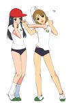  buruma copyright_request gym_uniform kusaka_souji multiple_girls punching 