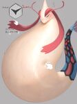  absurd_res blush disembodied_hand eyes_closed grey_background hi_res milotic multicolored_body nintendo oruka0827 overweight pok&eacute;mon pok&eacute;mon_(species) poking simple_background video_games wet wet_body 