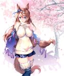  animal_ears rei super_creek sweater tail thighhighs uma_musume_pretty_derby 