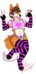  absurd_res anthro blue_eyes canid canine chastity_(disambiguation) chastity_cage chastity_device clothed clothing fox girly hi_res luvini male mammal phone selfie simple_background solo tongue tongue_out wolfstarlight 