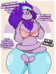  2019 anthro bedroom_eyes big_breasts blush bottomwear breasts chest_fur clothing curvy_figure dialogue digital_media_(artwork) eeveelution english_text espeon female hair hi_res hourglass_figure huge_breasts inkit89 lavender_body lavender_fur looking_at_viewer narrowed_eyes nintendo pants pok&eacute;mon pok&eacute;mon_(species) purple_eyes purple_hair seductive simple_background smile solo talking_to_viewer teeth text thick_thighs topwear tube_top video_games voluptuous wide_hips 