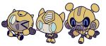  &gt;_o 3boys ^_^ ^o^ autobot blue_eyes blush_stickers bumblebee bumblebee_(film) chibi closed_eyes hands_up highres horns jumping multiple_boys one_eye_closed santaharabum the_transformers_(idw) transformers transformers:_war_for_cybertron transformers_(live_action) transformers_animated volkswagen white_background yellow_horns 