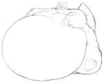  absurd_res amphibian belly black_and_white feral hi_res male monochrome morbidly_obese nintendo obese overweight pok&eacute;mon pok&eacute;mon_(species) simple_background sitting sketch solo swampert video_games white_background zephy_03 