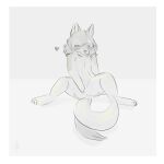  &lt;3 1:1 anus blush canid canine canis chest_tuft digital_drawing_(artwork) digital_media_(artwork) domestic_dog female feral furry_tail greyscale husky hybrid kadeki kadeki_(character) mammal masturbation monochrome nervous_smile nordic_sled_dog nude provocative seductive simple_background sitting solo spitz spread_legs spreading tuft vaginal vaginal_masturbation wolf 