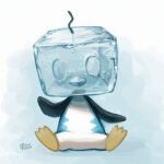  commentary_request dated eiscue eiscue_(ice) full_body gen_8_pokemon ice looking_at_viewer no_humans pokemon pokemon_(creature) signature sitting solo toes yukichi_(tsuknak1) 
